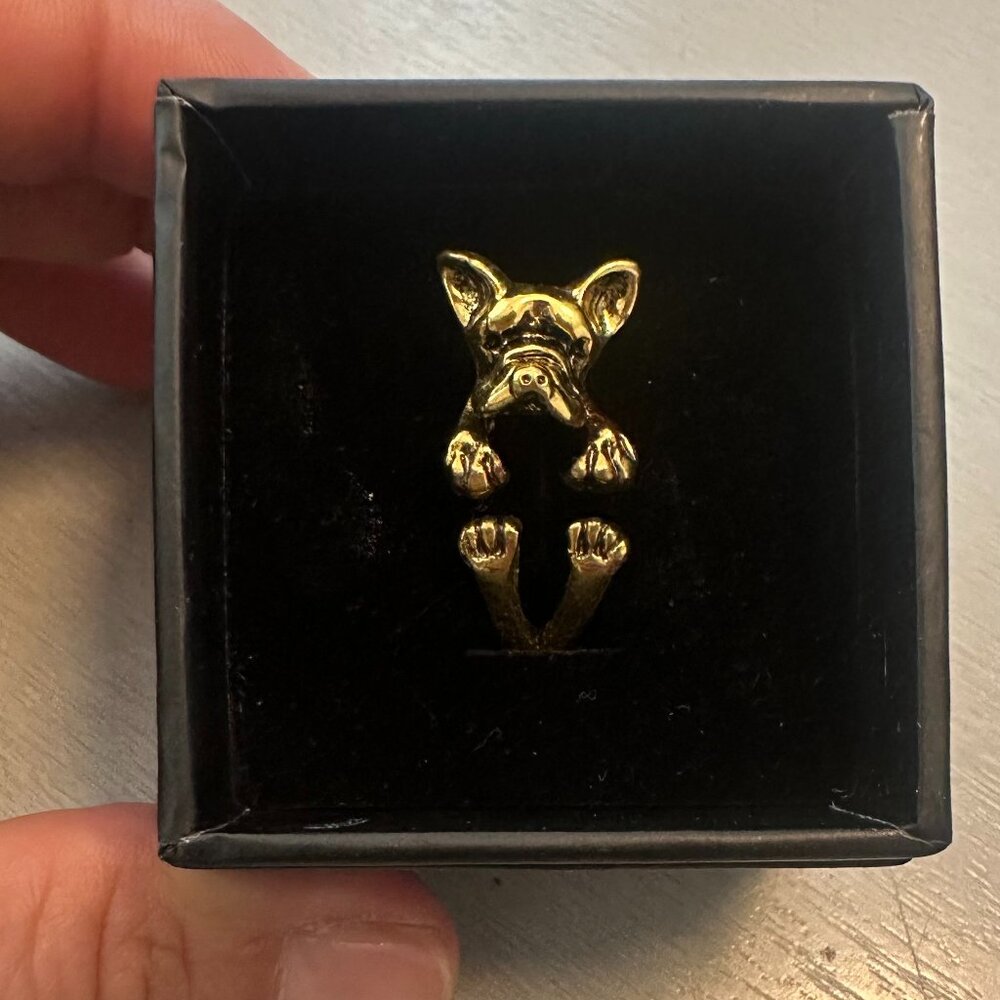 FREE size French Bull Bronze Ring